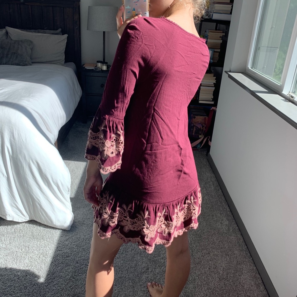 LACE DETAILED TUNIC DRESS - Picture 4 of 7